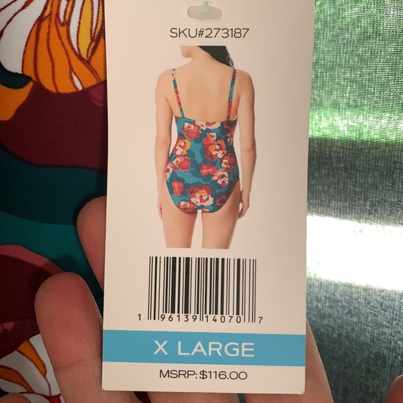 NWT One Piece Swimsuit By Into The Bleu. Size X Large - Picture 4 of 6